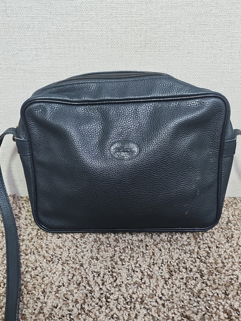 LONGCHAMP PEBBLED LEATHER CROSSBODY BAG BFPM-08-102